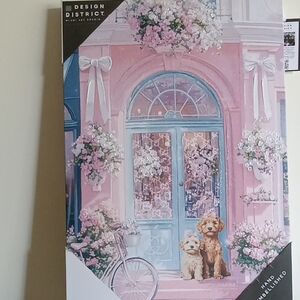 District Pink and Blue Home Art Painting